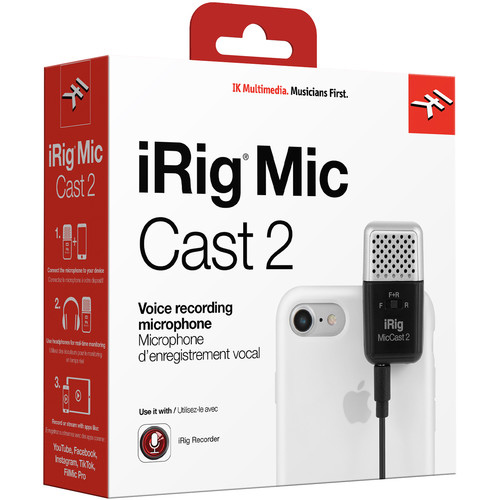 IK Multimedia - iRig Mic Cast 2 میکروفون گوشی